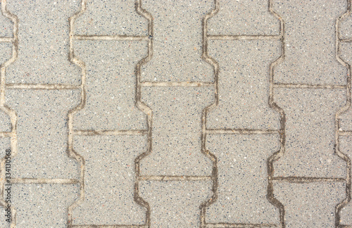 the texture of the pavement, road pavers