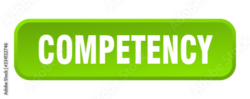 competency button. competency square 3d push button