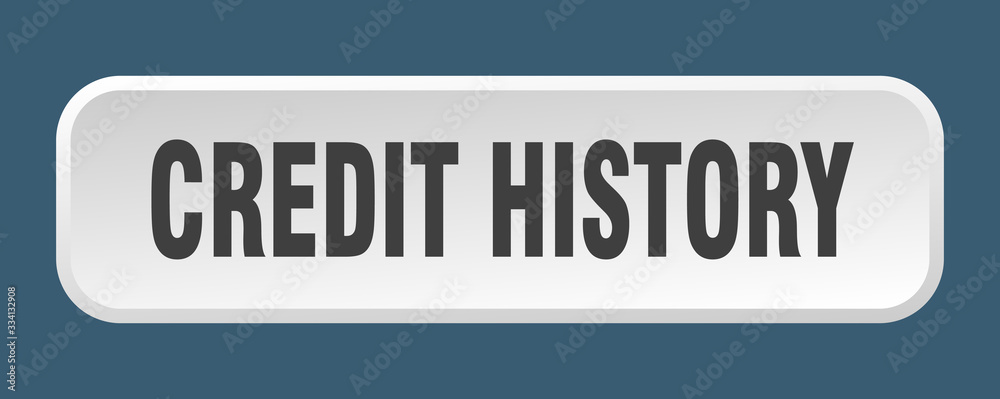 credit history button. credit history square 3d push button credit history button. credit history square 3d push button