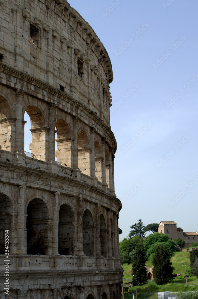Roman Colosseum  originally known as the Flavian Amphitheatre