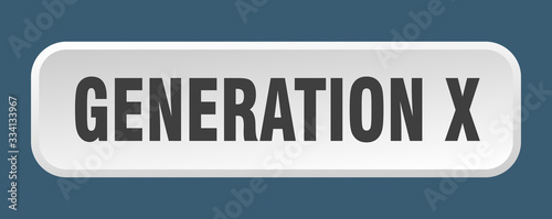 generation x button. generation x square 3d push button