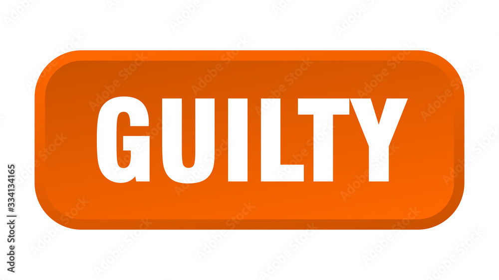 guilty button. guilty square 3d push button guilty button. guilty square 3d push button