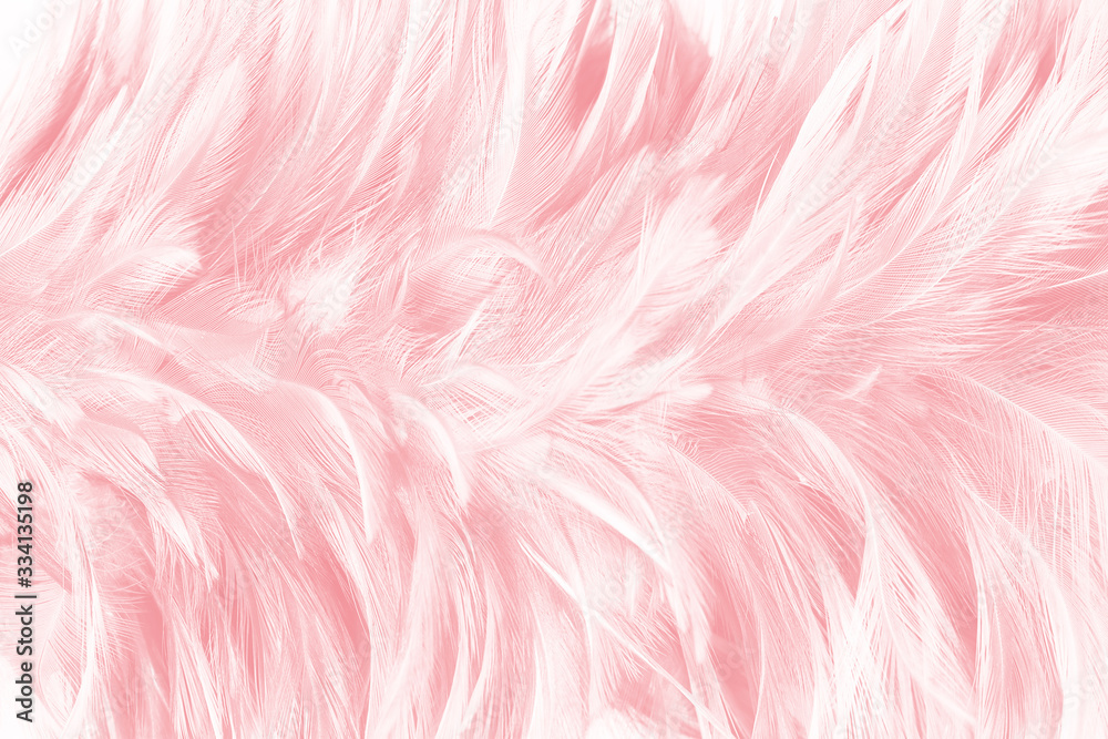 Beautiful soft pink feather pattern texture background