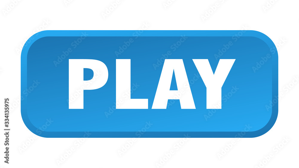 play button. play square 3d push button play button. play square 3d push button