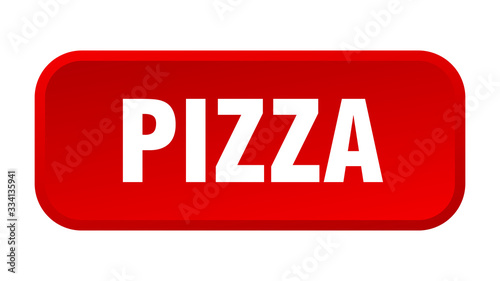 pizza button. pizza square 3d push button
