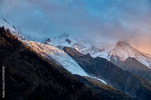 Mount Mont Blanc is the highest peak in Europe.