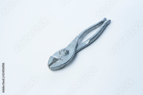 metal pliers isolated on white background