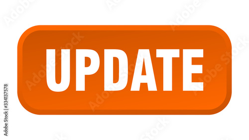update button. update square 3d push button