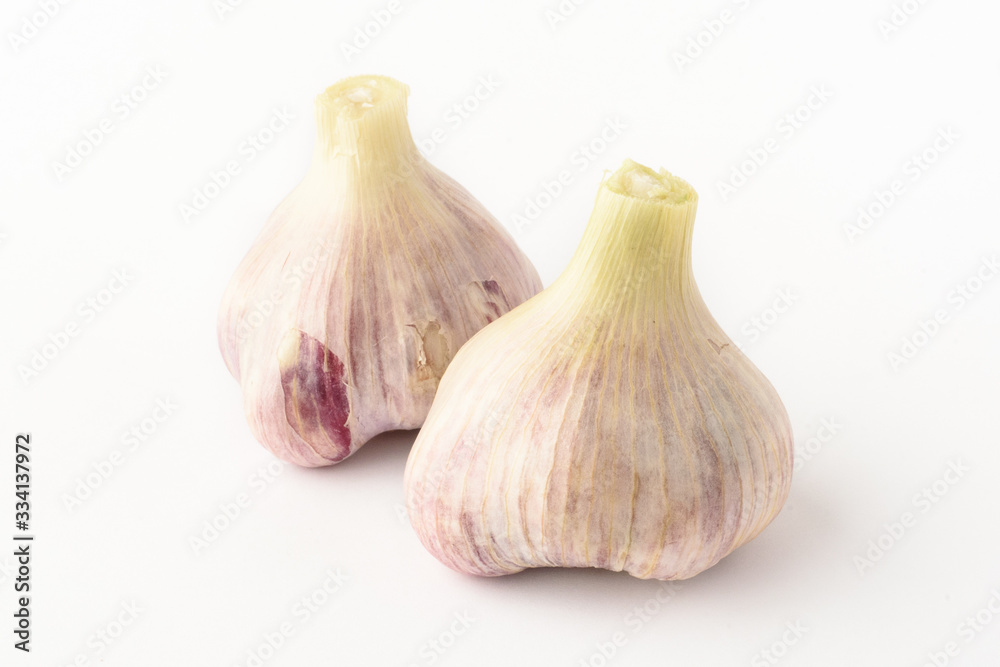 Fototapeta premium Garlic isolated on white background.