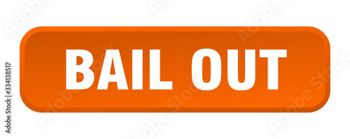 bail out button. bail out square 3d push button