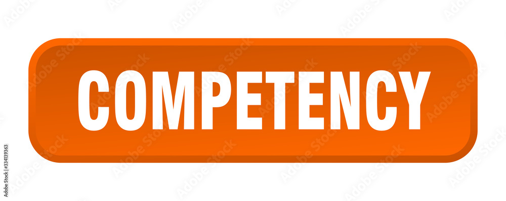 competency button. competency square 3d push button competency button. competency square 3d push button