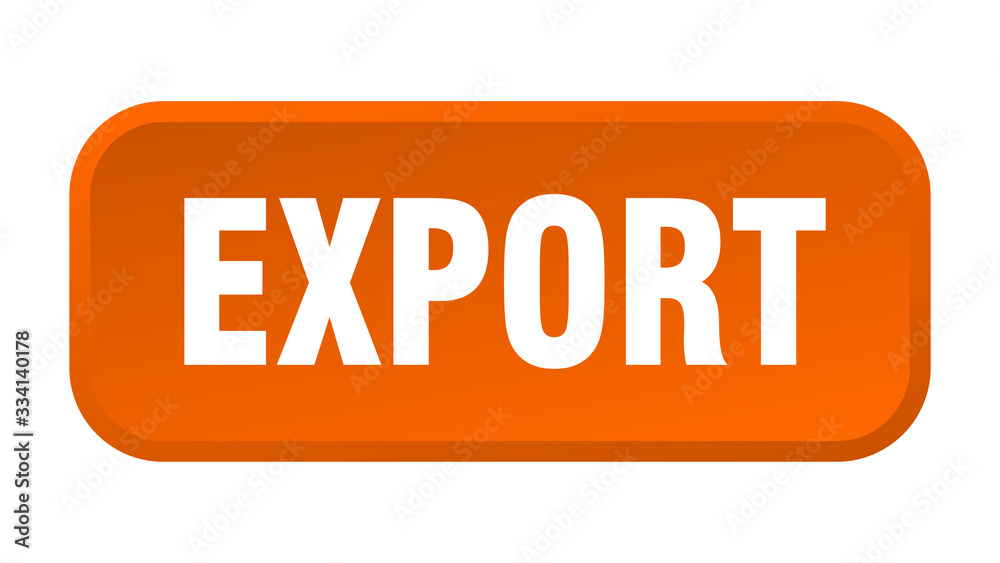 export button. export square 3d push button export button. export square 3d push button