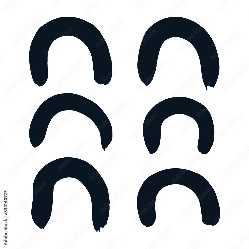Dark blue brush strokes isolated. Ink painting. Vector artwork Dark blue brush strokes isolated. Ink painting. Vector artwork