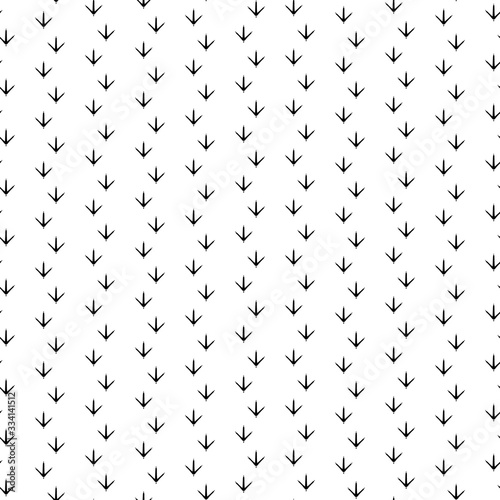 Traces of birds. Seamless vector texture