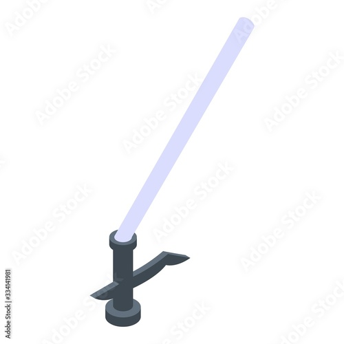 Polyurethane foam pipe icon. Isometric of polyurethane foam pipe vector icon for web design isolated on white background