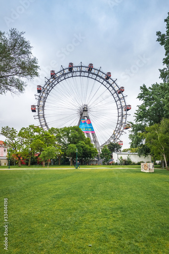 Photography The Wiener Riesenrad in Vienna, Austria.