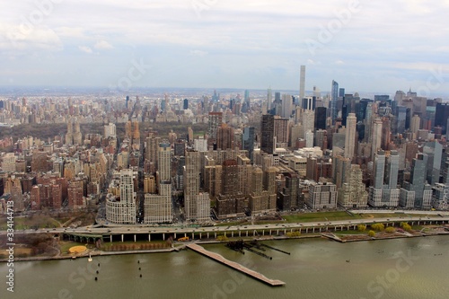 aerial view of New York