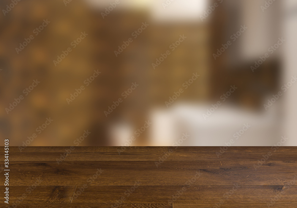 Empty interior. Natural flooring. Design background