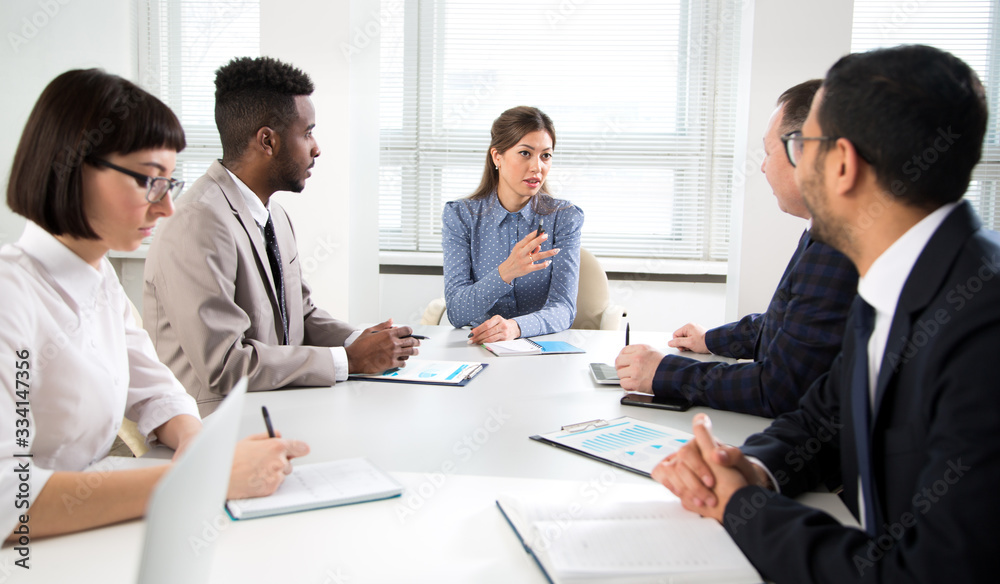 Business people working together in the office Business people working together in the office