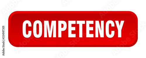 competency button. competency square 3d push button