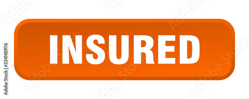 insured button. insured square 3d push button