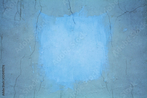 Old blue textures wall background. Perfect background with space.