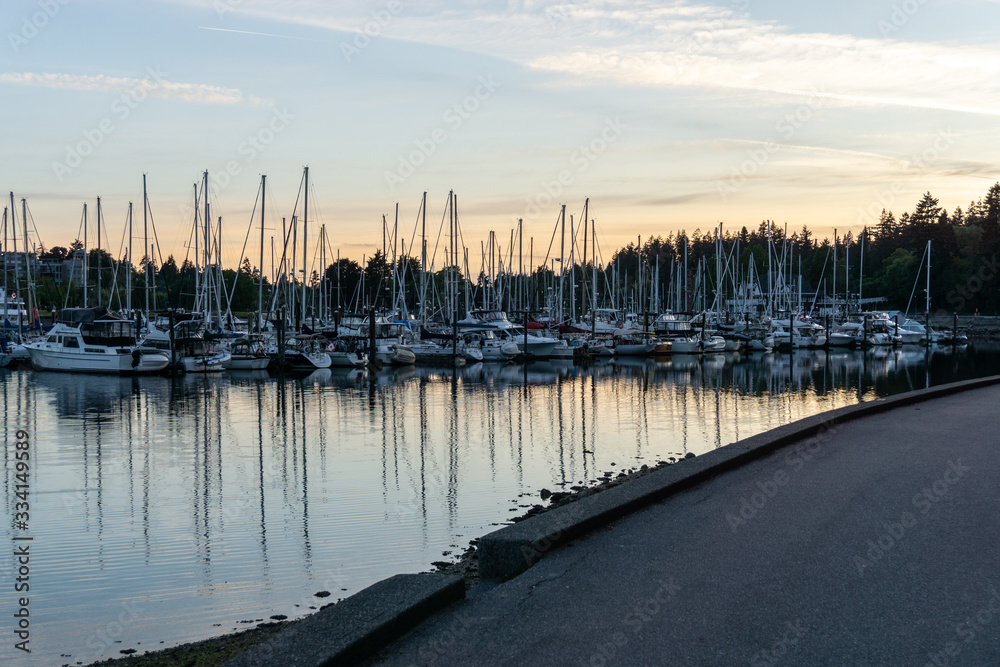 Obraz premium Vancouver beautiful city view from Stanley Park
