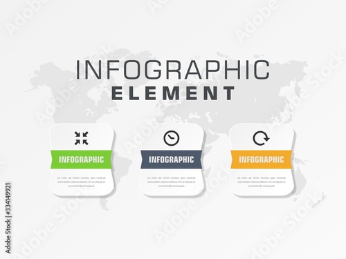 Abstract Timeline Infographic Element Design vector