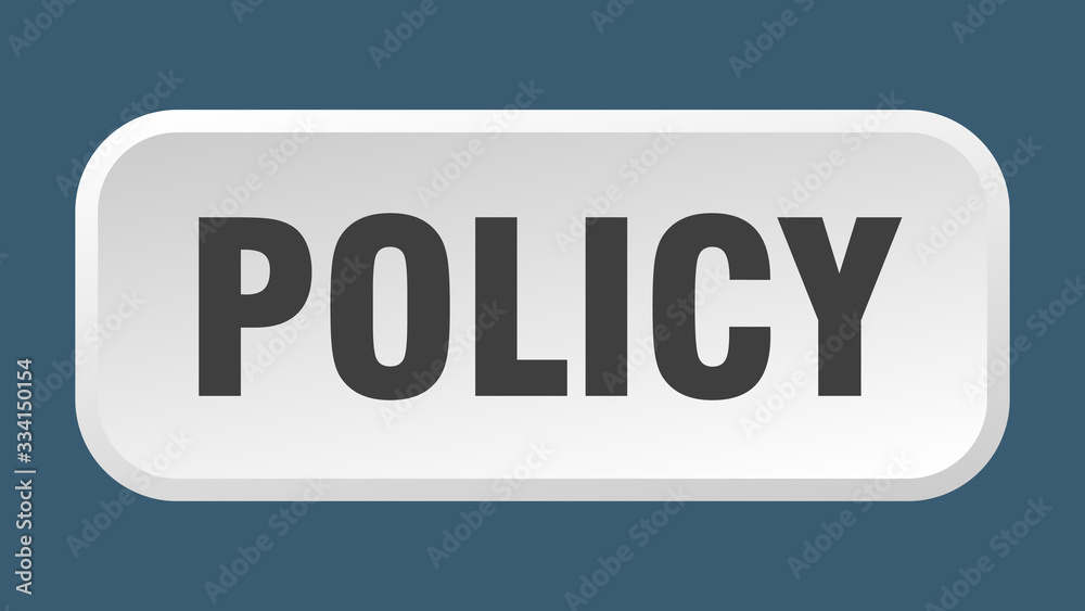 policy button. policy square 3d push button policy button. policy square 3d push button
