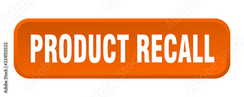 product recall button. product recall square 3d push button