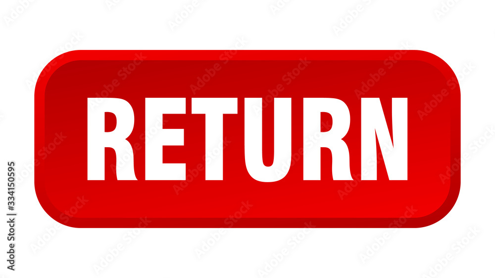 return button. return square 3d push button return button. return square 3d push button