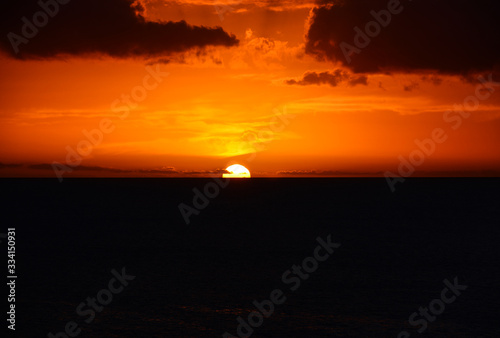 Sonnenuntergang in der Karibik