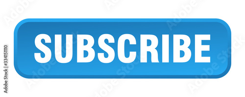 subscribe button. subscribe square 3d push button