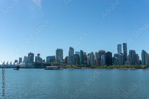 Vancouver beautiful city view from Stanley Park