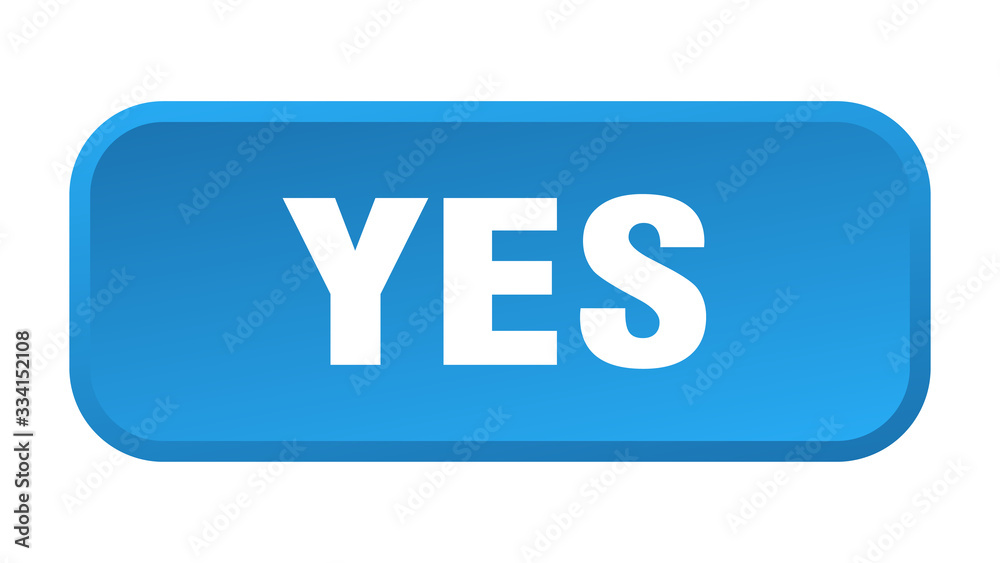 yes button. yes square 3d push button yes button. yes square 3d push button