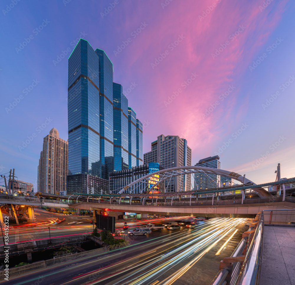 Chong nonsi, the sky train station above Narathiwat Ratchanakarin road in the area of Bang Rak district in the heart of the business, Bangkok, Thailand Chong nonsi, the sky train station above Narathiwat Ratchanakarin road in the area of Bang Rak district in the heart of the business, Bangkok, Thailand