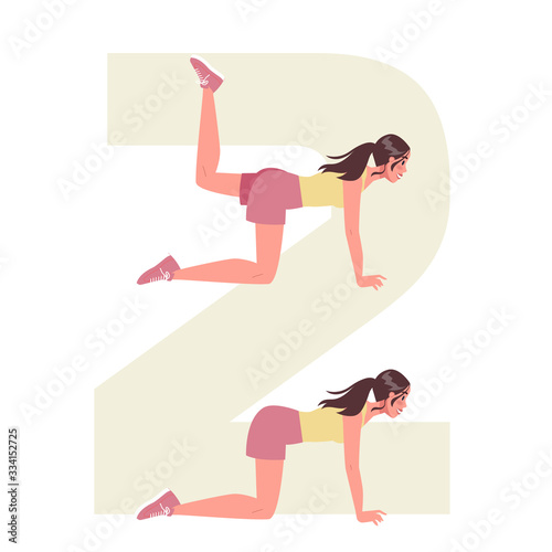 Anti cellulite exercises for losing weight. Become slim doing sport