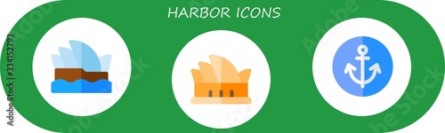 harbor icon set