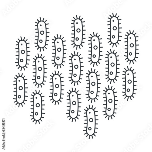 Pro biotic bacteria, Good microorganisms concept isolated