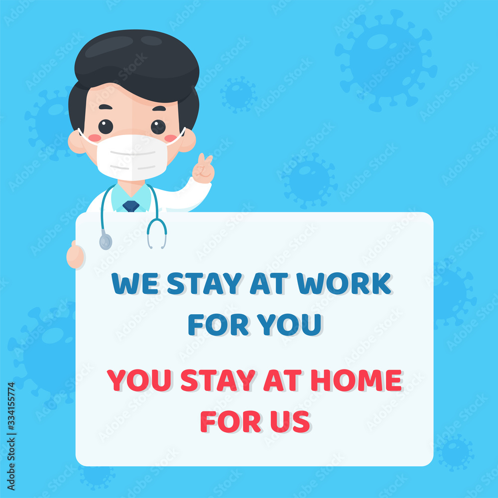 coronavirus or covid-19. The doctor recommended that people stay at home to prevent the corona virus from spreading. coronavirus or covid-19. The doctor recommended that people stay at home to prevent the corona virus from spreading.