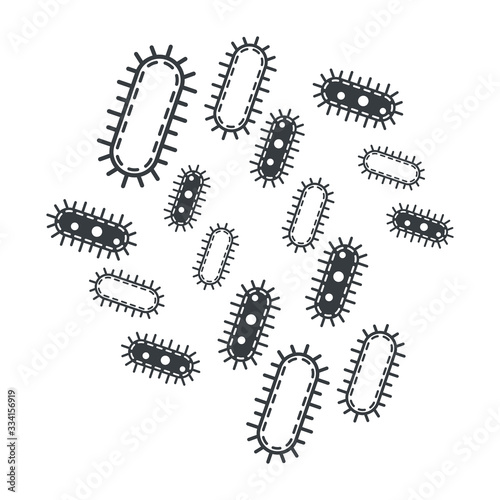 Pro biotic bacteria, Good microorganisms concept isolated