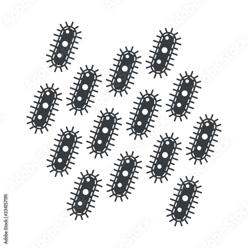 Pro biotic bacteria, Good microorganisms concept isolated
