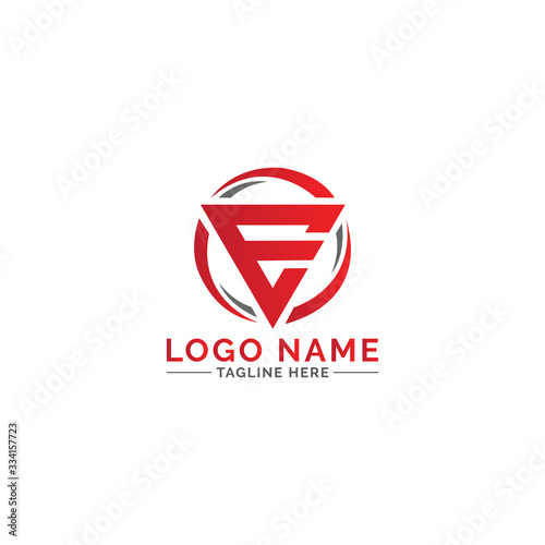 E letter logo with nice shape