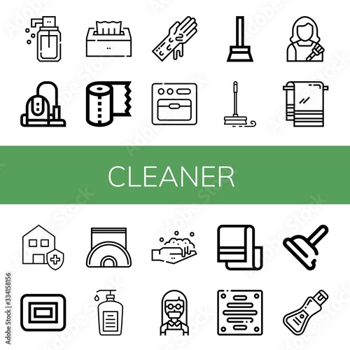 cleaner simple icons set