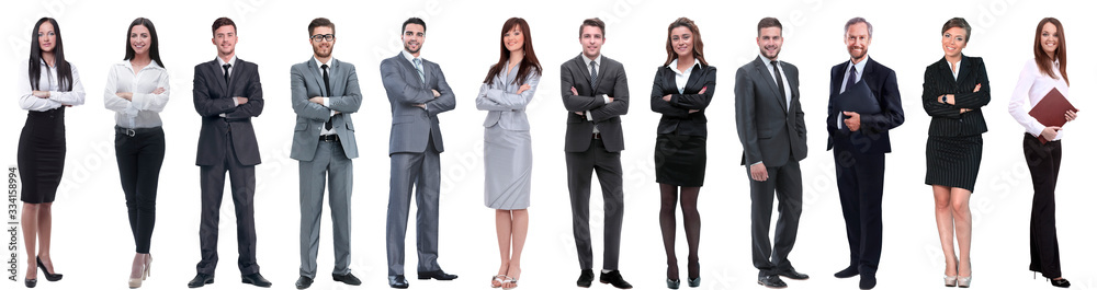 group of successful business people isolated on white group of successful business people isolated on white