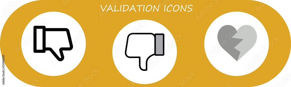 Modern Simple Set of validation Vector flat Icons Modern Simple Set of validation Vector flat Icons