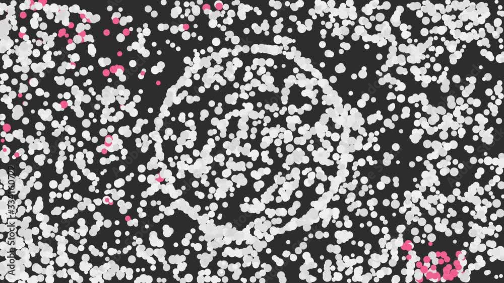 Animation einer Infektion des Corona Virus