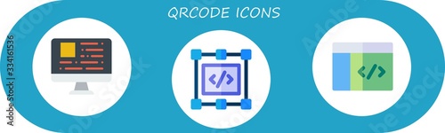 qrcode icon set