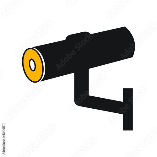 Security camera icon, CC tv symbol for your web site , logo, app, UI design,editable vector icon
