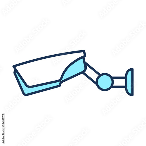 Security camera icon, CC tv symbol for your web site , logo, app, UI design,editable vector icon
